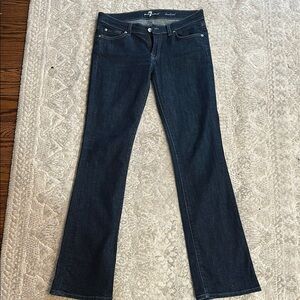 7 For All Mankind Blue Boot Cut Jeans